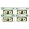 Image 1 : U.S., F.R.N., $1, Series 1963 to Series 1969D, Issued Banknote Quartet.