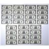 Image 1 : U.S. F.R.N., $1, Series 1995, Series 2001, & Series 2003, Uncut Sheets of 4, $1 Banknotes, Collectio