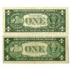 Image 2 : U.S., F.R.N., and Silver Certificate, Series 1935F and Series 1988A, Issued Banknote Pair with Court
