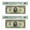 Image 1 : U.S., F.R.N., $5, Series of 1934, Issued Sequential Banknote Pair.