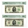 Image 1 : U.S.,  F.R.N., $5, Series of 1934, Issued Pair of Banknotes.