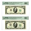 Image 1 : U.S.  F.R.N., $10, Series 1950, Fr.#210GW, Issued Banknote.