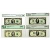 Image 1 : U.S., F.R.N., Series of 1950 to Series 1995, Issued Banknote Quartet.