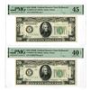 Image 1 : U.S., F.R.N., $20, Series of 1934B, Fr.# 2056E, Sequential Issued Banknote Pair.