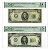 Image 1 : U.S.,  F.R.N., $100, Series of 1934, Fr.#2152Adgs & Fr.#2152Elgs, Issued Banknote Pair.