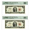 Image 1 : U.S. Legal Tender Note, $2, Series 1963 and 1963A, Issued Banknote Pair.