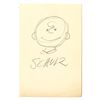 Image 1 : Original Charles Schulz Drawing of Charlie Brown with Signature