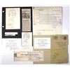 Image 1 : Eclectic Autograph Collection Featuring Signed Checks, Letters, Invitations, and Original Art