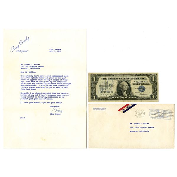 Golden Age of Hollywood Autographs from Robert Taylor and Bing Crosby.