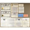 Image 1 : Alaska. Yukon Basin Gold Dredging Co., 1905 to 1915, Ephemera and Stock Certificate Assortment.