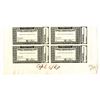 Image 1 : Pennsylvania Railroad Co., 1883 Unique Approval Proof Sheet of 4  Monthly Commutation Tickets by ABN