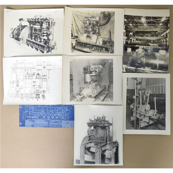 Locomotive Photographs with Schematic Drawings & Plans by Whiting Corporation, 1920-1940s