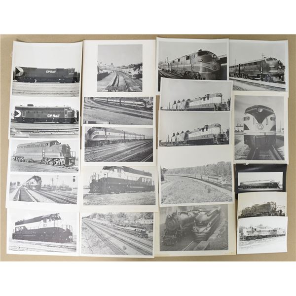 Vintage Trains, Locomotives, and Trackside View Photographs, ca.1930-50s