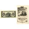 Image 1 : NY. ABNC, "Experiment" Ad Note with Allegorical men and women with Wheel of Progress, and a Poor's M