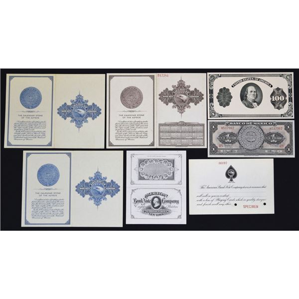 NY. ABNC, Perpetual Calendars, Advertising Business card and Miscellaneous Items ca. 1920s-1970s