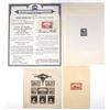 Image 1 : NY. ABNC, Philatelic Related Color Sample Stamps, ca.1920-30s, in Various Formats.