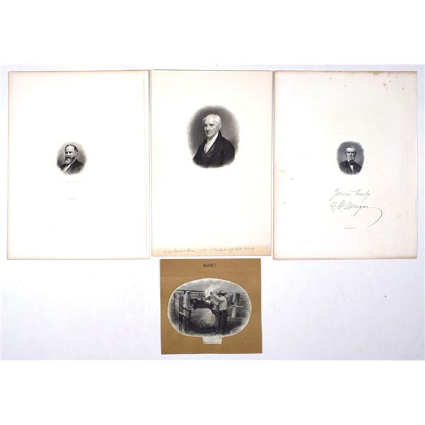 NY. Homer Lee and National Bank Note Company's Printed Vignette Assortment, ND (1870s to 1900s).
