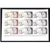 Image 1 : NY. Canada. DuraNote Polymer Paper "Experimental Design," ca. 1985 to 1994, Uncut Sheet of Banknotes