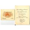 Image 1 : D.C. International Association of Siderographers, 1937, Banquet Program and 1957, Invitation.