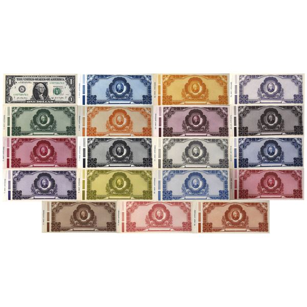 D.C., B.E.P. Color Sample Book, 1912-14 Used for Colors Selection of the Washington-Franklin Postage
