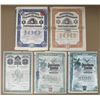 Image 1 : Mexico. Mexican Banking Assortment of Issued Banking Certificates, 1905 to 1933