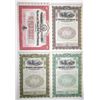 Image 1 : MA. Boston and Albany Railroad Co., 1908 to 1917 Specimen Coupon Bond Quartet