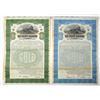 Image 1 : MA. Old Colony Railroad Co., 1924 and 1925 Specimen Gold Coupon Bond Pair