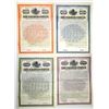 Image 1 : NY. Erie Railroad Co., 1911 to 1917, Specimen Gold Coupon Bond Quartet.
