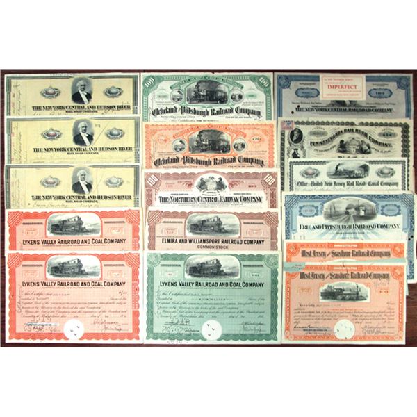 Railroad Related Assortment of I/C Bonds, 1900-59