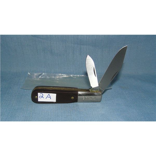 Barlow 2 bladed pocket knife circa 1930s