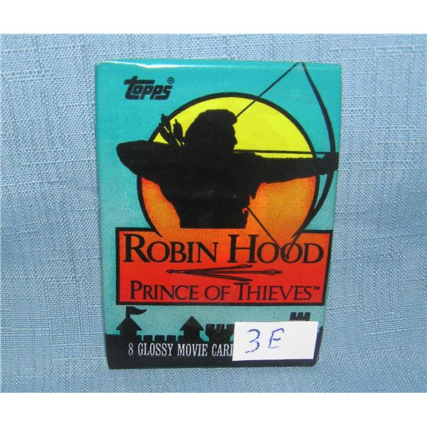 Robin Hood prince of thieves unopened wax pack of collector cards