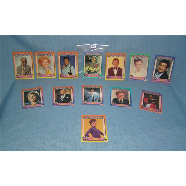 Hollywood stars group of collector cards