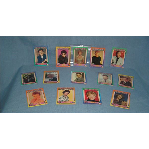 Hollywood stars group of collector cards