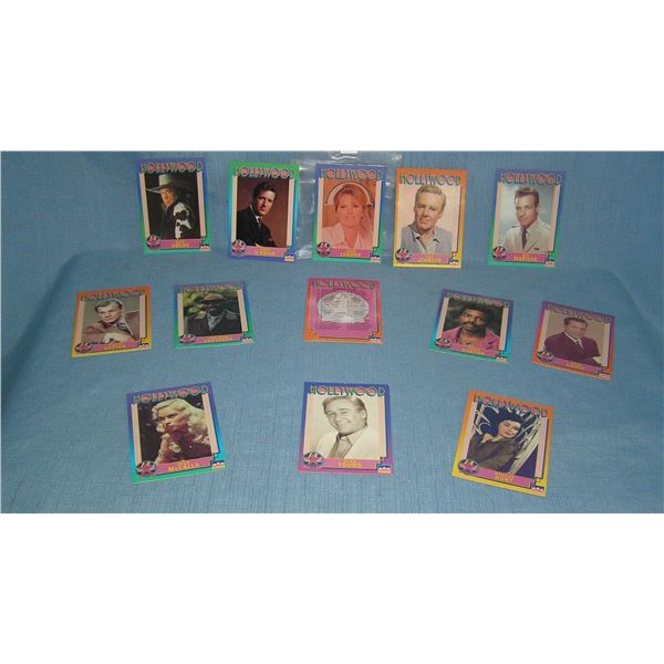 Hollywood stars group of collector cards