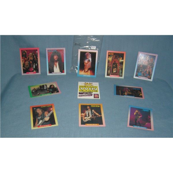 Rock N Roll super stars group of collector cards