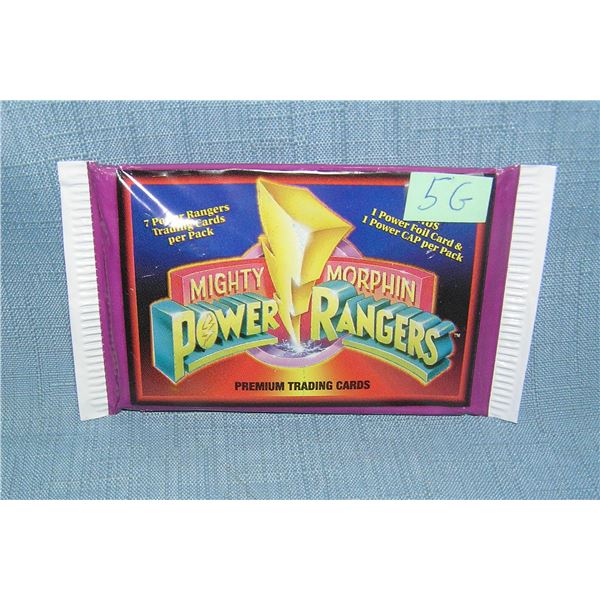 Mighty Morphin Power Rangers factory sealed pack of cards