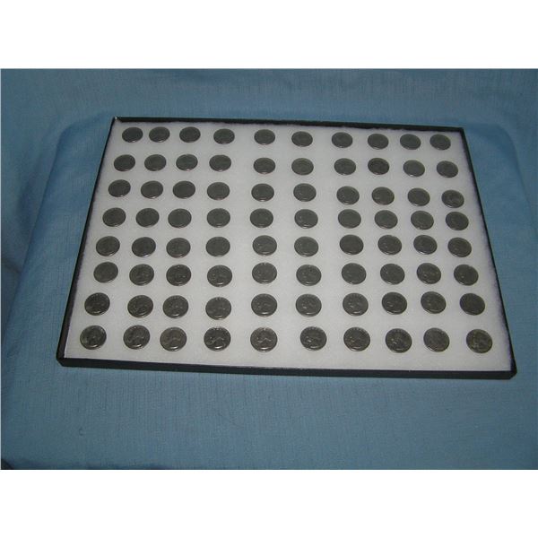 Large collection of vintage 1970s US quarters