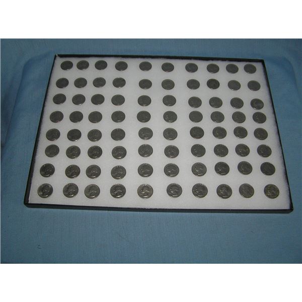 Large collection of vintage 1970s US quarters