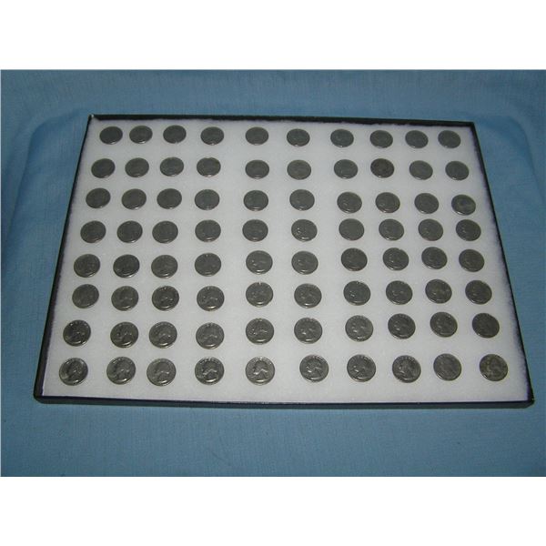 Large collection of vintage 1970s US quarters