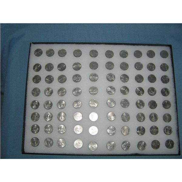 Large collection of US state quarters this large collection has a great variety with conditions from