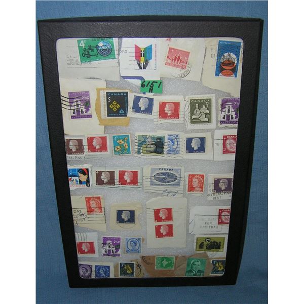 Collection of world wide postage stamps