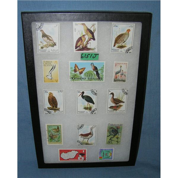 Collection of world wide postage stamps