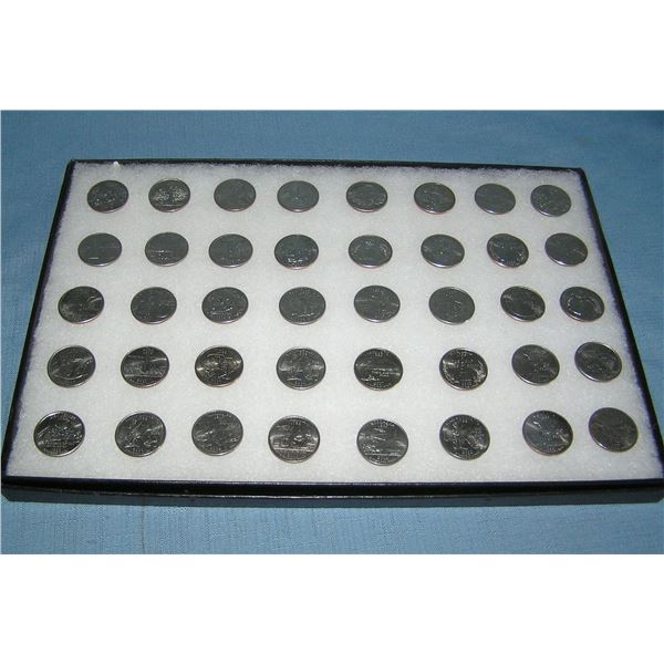 Nice collection of uncirculated US state quarters