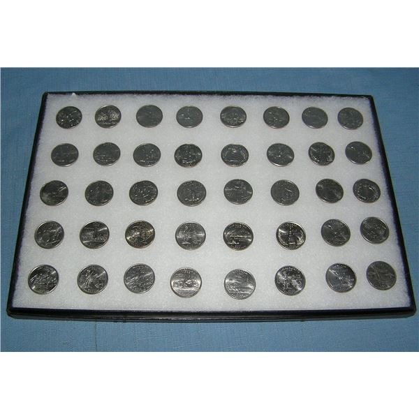Nice collection of uncirculated US state quarters