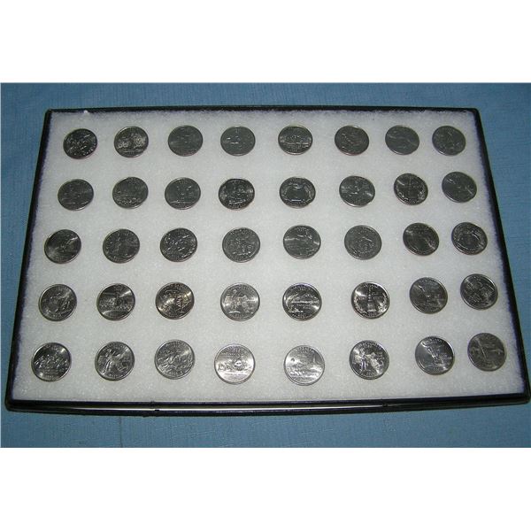 Nice collection of uncirculated US state quarters