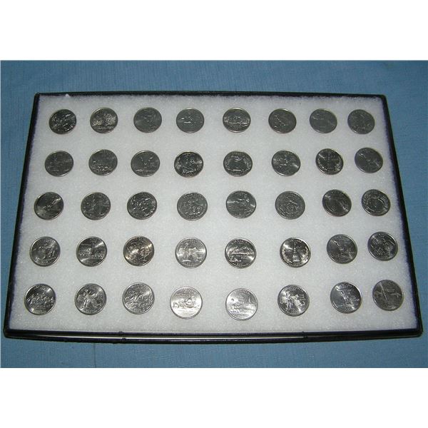 Nice collection of uncirculated US state quarters