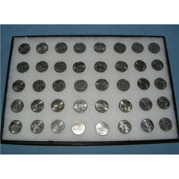 Nice collection of uncirculated US state quarters