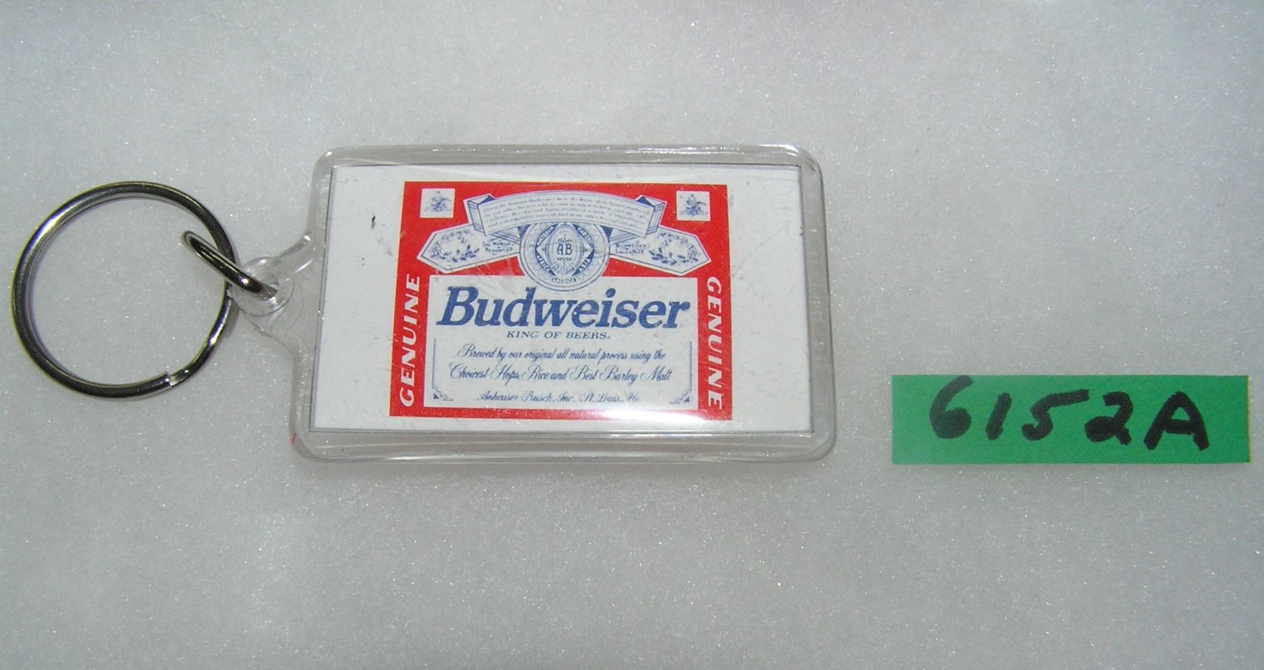 Vintage Budweiser advertising promotional key chain