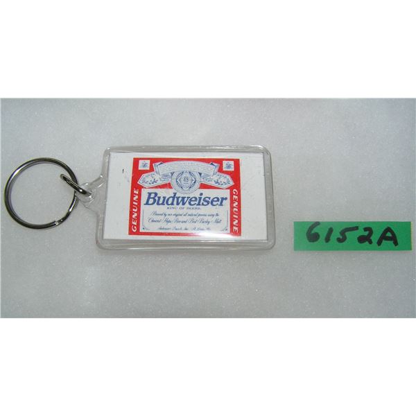 Vintage Budweiser advertising promotional key chain