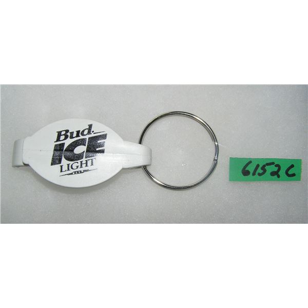 Vintage Bud Ice advertising promotional key chain